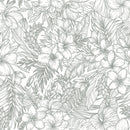 Elysian Hand-Drawn Tropical Wallpaper