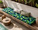 Green Banana Leaf Outdoor Seat Cushion Covers – 2 Pack | Patio Chair Replacement Covers | Fits IKEA Duvholmen
