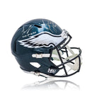 Jeremiah Trotter, Sr. & Jr. Philadelphia Eagles Autographed Football Helmet with Dual Inscriptions by Dynasty Sports & Framing