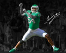 Jeremiah Trotter, Jr. Blackout Philadelphia Eagles Autographed 16" x 20" Football Photo by Dynasty Sports & Framing