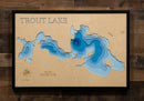 Trout Lake in Kenora District, Ontario, Canada by Horn Dog Maps