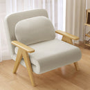 Solid Wood Lounge Chair Sleeper Sofa Bed