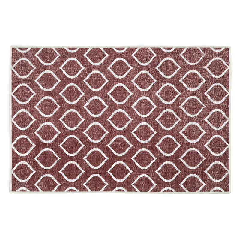Sussexhome Drop Collection 2 x 3 Foot Heavy Duty Low Pile Landing Rug Runner