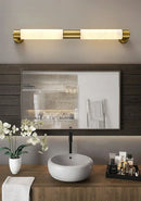 Tube Alabaster Cylinder Wall Lamp