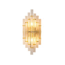 Tube Clear Crystal Wall Light