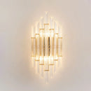 Tube Clear Crystal Wall Light