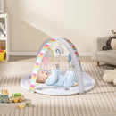 Baby Play Gym Mat 7-in-1 Tummy Time Activity Mat with 5 Detachable Toys-Multicolor by LJGDeals