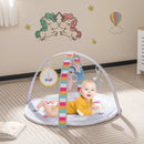 Baby Play Gym Mat 7-in-1 Tummy Time Activity Mat with 5 Detachable Toys-Multicolor by LJGDeals