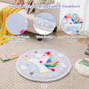 Baby Play Gym Mat 7-in-1 Tummy Time Activity Mat with 5 Detachable Toys-Multicolor