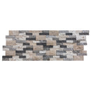 Tundra Gray Mix Ledger 3D Panel 6"x24" Split-face Natural Marble Wall Tile