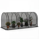 Tunnel Crop Cage Large Portable Plant Protection Tent with 3 Roll-up Zippered Doors by LJGDeals