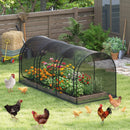 Tunnel Crop Cage Large Portable Plant Protection Tent with 3 Roll-up Zippered Doors by LJGDeals