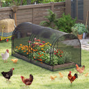 Tunnel Crop Cage Large Portable Plant Protection Tent with 2 Roll-up Zippered Doors by LJGDeals
