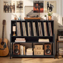 Turntable Stand with Charging Station & Vinyl Storage by DirectDeals