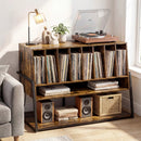 Turntable Stand with Charging Station & Vinyl Storage by LJGDeals