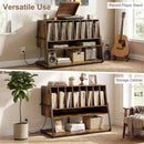 Turntable Stand with Charging Station & Vinyl Storage by LJGDeals