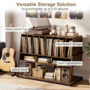 Turntable Stand with Charging Station & Vinyl Storage by LJGDeals