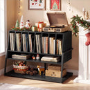 Turntable Stand with Charging Station & Vinyl Storage by LJGDeals