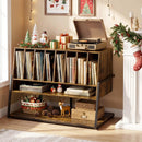 Turntable Stand with Charging Station & Vinyl Storage by LJGDeals