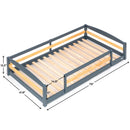 Twin Montessori Floor Bed with Safety Guardrails by Ocodile.com