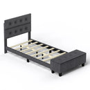 Full/Queen/Twin Upholstered Bed Frame with Ottoman Storage by LJGDeals