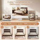 Full Bed Frame with Headboard and Solid Wood Legs by LJGDeals