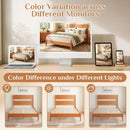 Full Bed Frame with Headboard and Solid Wood Legs by LJGDeals