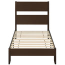 Twin Bed Frame with Headboard and Solid Wood Legs