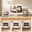 Twin Bed Frame with Headboard and Solid Wood Legs by LJGDeals