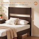 Twin Bed Frame with Headboard and Solid Wood Legs by LJGDeals