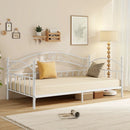 Twin Size Metal Daybed Frame with Headboard for Bedroom by LJGDeals