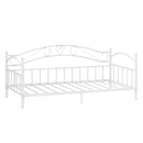 Twin Size Metal Daybed Frame with Headboard for Bedroom by LJGDeals