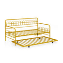 Twin Daybed with Curved Backrest and Armrests