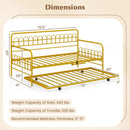 Twin Daybed with Curved Backrest and Armrests by LJGDeals