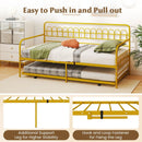 Twin Daybed with Curved Backrest and Armrests by LJGDeals