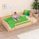 Twin Montessori Floor Bed with Safety Guardrails