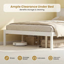 Twin/Full/Queen Size Sturdy Wooden Bed Frame with Headboard and Slat Support by LJGDeals