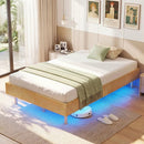 Twin/Full/Queen Size Floating Bed Frame with LED Lights for Bedroom by DirectDeals
