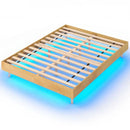 Twin/Full/Queen Size Floating Bed Frame with LED Lights for Bedroom by DirectDeals