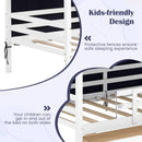 Twin House Bed with Tent and 2 Storage Drawers for Kids-White by LJGDeals