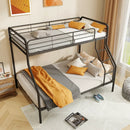 Twin Over Full Bunk Bed with Ladder and Full-length Guardrails by LJGDeals