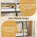 Twin Over Full Bunk Bed with Ladder and Full-length Guardrails by LJGDeals
