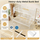 Twin Over Full Bunk Bed with Ladder and Full-length Guardrails by LJGDeals
