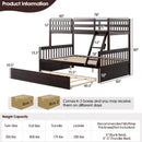 Twin Over Full Convertible Bunk Bed with Twin Trundle by LJGDeals