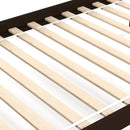 Solid Wood Twin Over Twin Bunk Bed Frame with High Guardrails and Integrated Ladder by LJGDeals