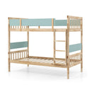Twin Over Twin Bunk Bed with Ladder and Full-length Guardrails by LJGDeals