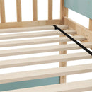 Twin Over Twin Bunk Bed with Ladder and Full-length Guardrails by LJGDeals