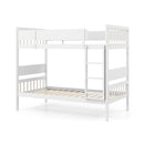 Twin Over Twin Bunk Bed with Ladder and Full-length Guardrails by LJGDeals