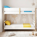 Twin Over Twin Bunk Bed with Convertible Design and Ladder by LJGDeals