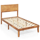 Twin/Full/Queen Size Bed Frame with Headboard and Storage Space by LJGDeals